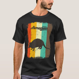 Gürteltier Retro 70er Jahre Vintage Tier Kunst T-Shirt