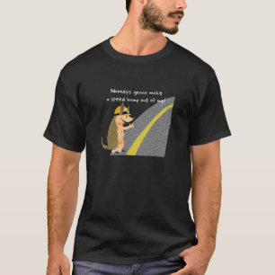 Gürteltier Texas Geschwindigkeitsdämpfer Dunkles T T-Shirt