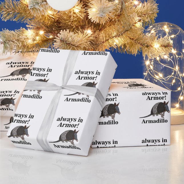 Gürteltier Tier Lustig  Geschenkpapier (Feiertage)