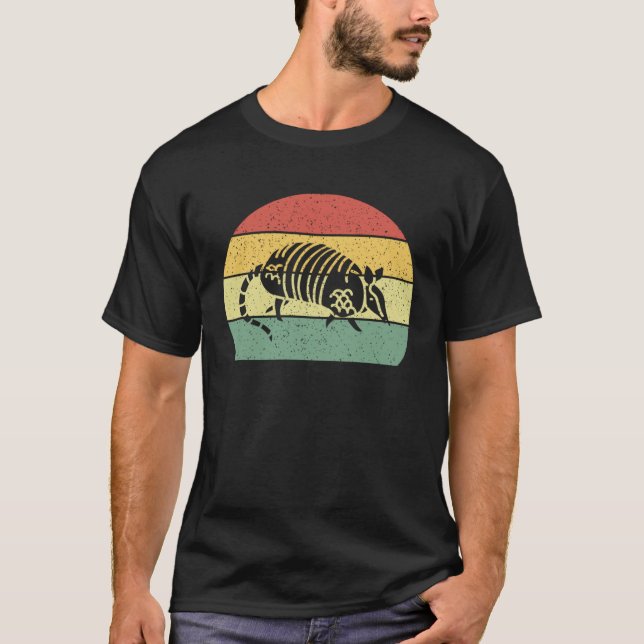 Gürteltiere Retro Vintage T-Shirt (Vorderseite)