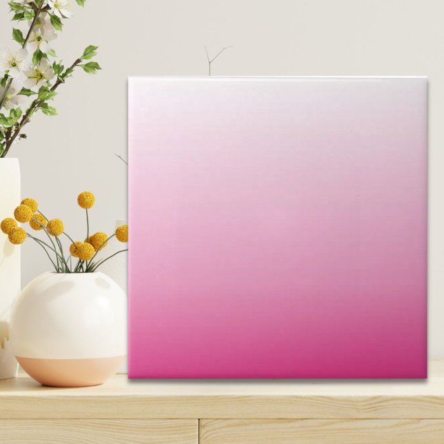 gürtnisch-minimalistisch staubige Rose Kirschblüte Fliese (girly minimalist dusty rose cherry blossom pink ceramic tile)