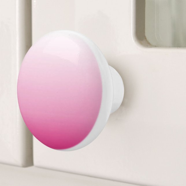 gürtnisch-minimalistisch staubige Rose Kirschblüte Keramikknauf (girly minimalist dusty rose cherry blossom pink ceramic knob)