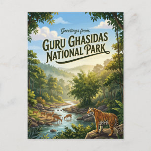 Guru Ghasidas Nationalpark Indien Postkarte