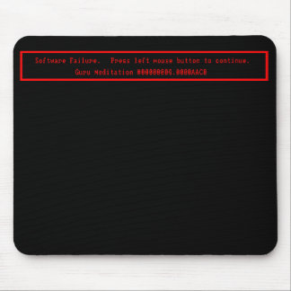 Guru-Meditations-Mäusematte Mousepad