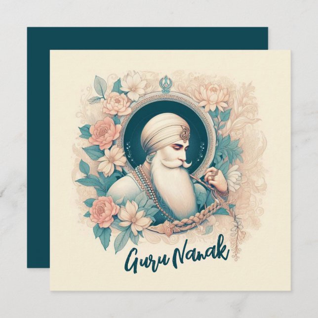 Guru Nanak Blessings Karte (Vorne/Hinten)