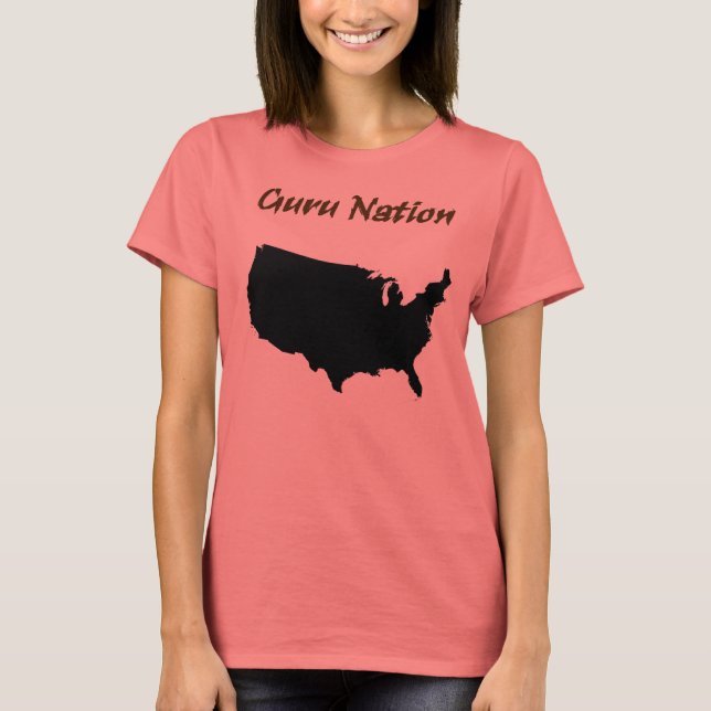 Guru Nation - Black T-Shirt (Vorderseite)