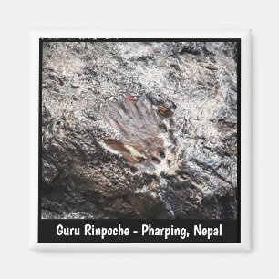 Guru Rinpoche Hand Imprint, Pharping Höhle - Nepal Magnet