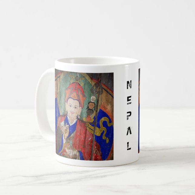 Guru Rinpoche, Padmasambhava Buddha - Himalayas Kaffeetasse (Vorderseite Links)