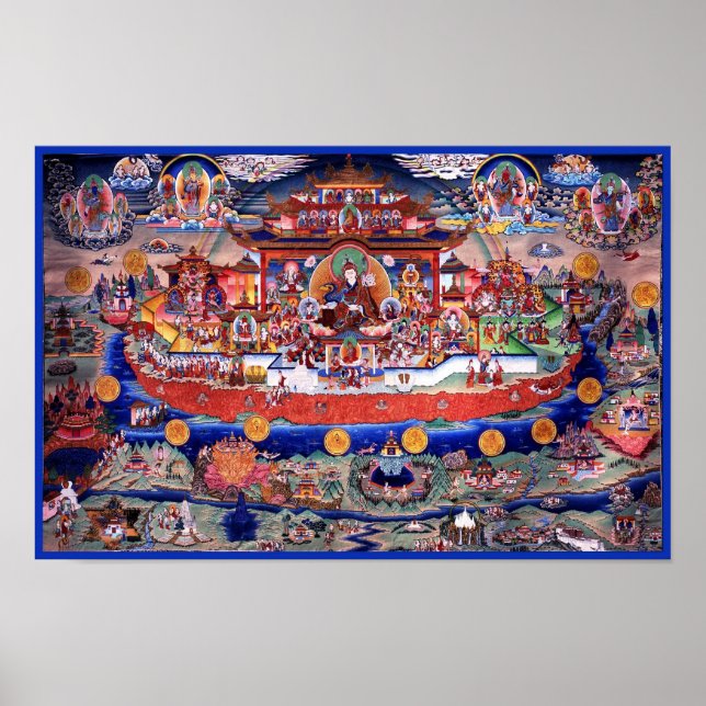 Guru Rinpoche Poster - Zangdokpalri (Vorne)