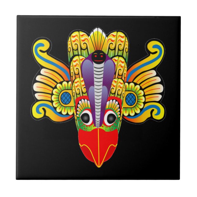 Gurulu raksha (Sri Lanka garuda devil)   Fliese (Vorderseite)