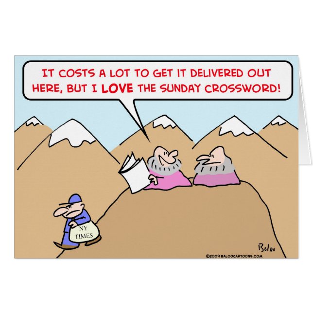 Gurusonntags-Kreuzworträtsel (Vorderseite (Horizontal))