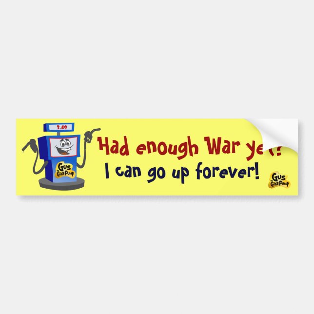 Gus der Gas-Pumpen-Autoaufkleber Autoaufkleber (Vorne)