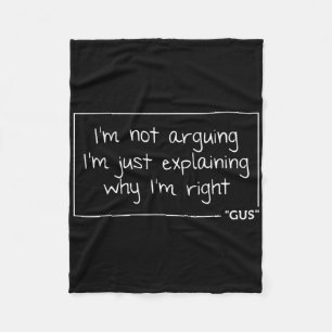 Gus Quote Funny Birthday Personalisiert Name Gift Fleecedecke