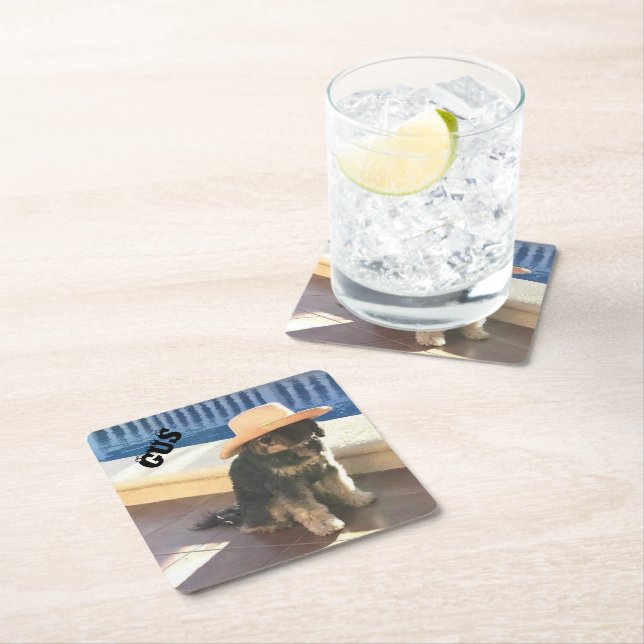 Gus Tibetisch Rechteckiger Pappuntersetzer (Vor Ort)