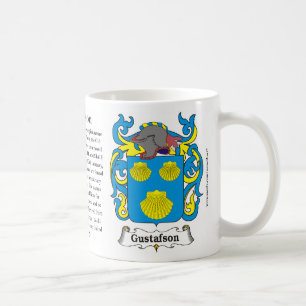 Gustafson Familien-Wappen Tasse