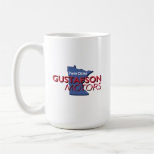 Gustafson Motors Wordmark Design Große Tasse