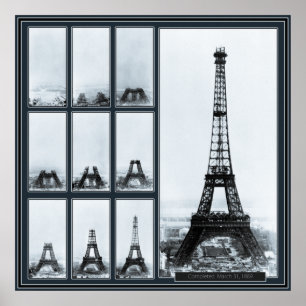 Gustav Eiffels Turm unter Konstruktion Poster