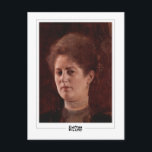 Gustav Klimt #142 - Kunsthandwerkskarte Postkarte<br><div class="desc">Gustav Klimt - Portrait einer Dame 1894. Art & Signatur Postkarte #142 von The Zedign House. Weitere Bilder und Designs von Gustav Klimt - Gemälde & Zeichnungen finden Sie unter https://books.zedign.com/zas/166.html</div>