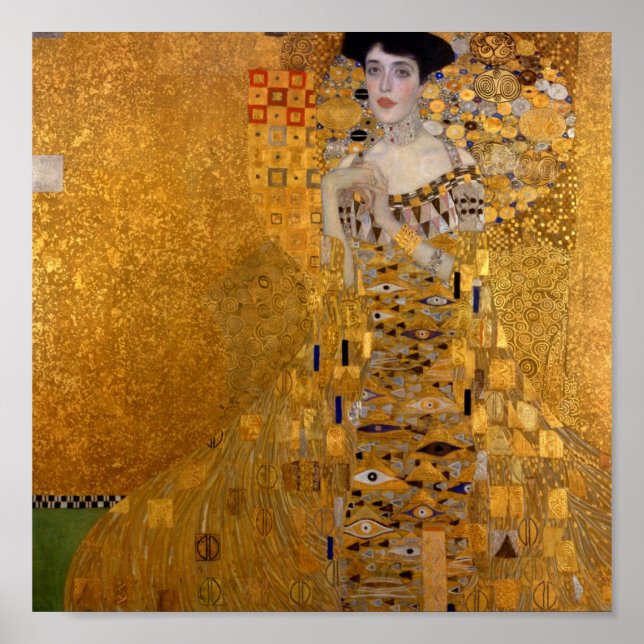 Gustav Klimt // Adele Bloch-Bauer Portrait Poster (Vorne)