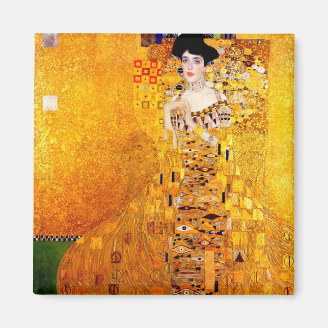 Gustav Klimt Adele Bloch-Bauer Vintage Art Nouveau Magnet (Vorne)