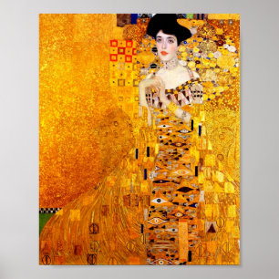 Gustav Klimt Adele Bloch-Bauer Vintage Art Nouveau Poster