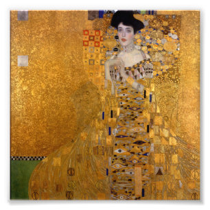 Gustav Klimt,Adele,Jugendstil,Deko,Gold,Gemälde Fotodruck
