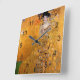 Gustav Klimt Adele Portrait Vintag Quadratische Wanduhr (Angle)
