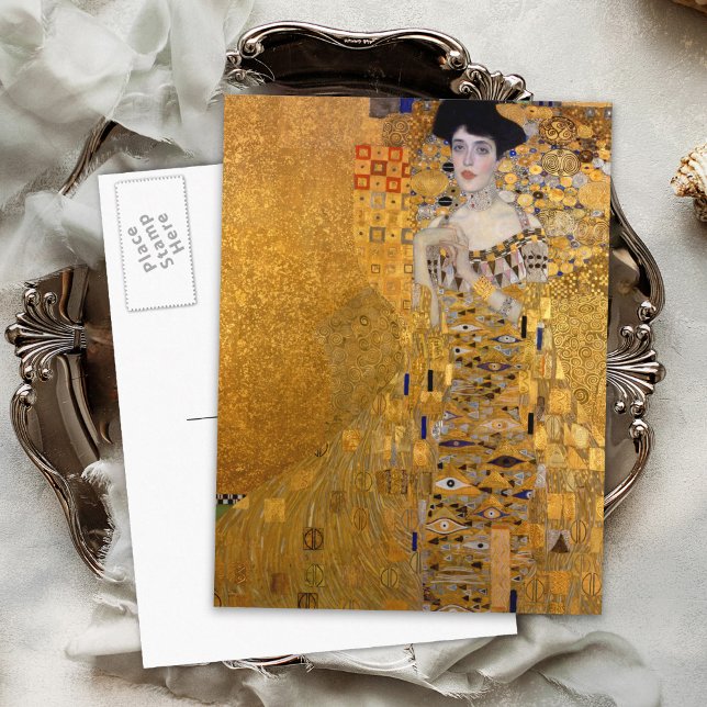 Gustav Klimt "Adele" Portrait Vintage Postkarte (Von Creator hochgeladen)
