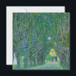 Gustav Klimt - Allee im Park Schloss Kammer Einladung<br><div class="desc">Avenue im Salzkammergut - Gustav Klimt,  Oil on Leinwand,  1912</div>