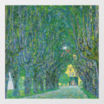 Gustav Klimt - Allee im Park Schloss Kammer Fensteraufkleber<br><div class="desc">Avenue im Salzkammergut - Gustav Klimt,  Oil on Leinwand,  1912</div>