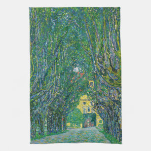 Gustav Klimt - Allee im Park Schloss Kammer Geschirrtuch