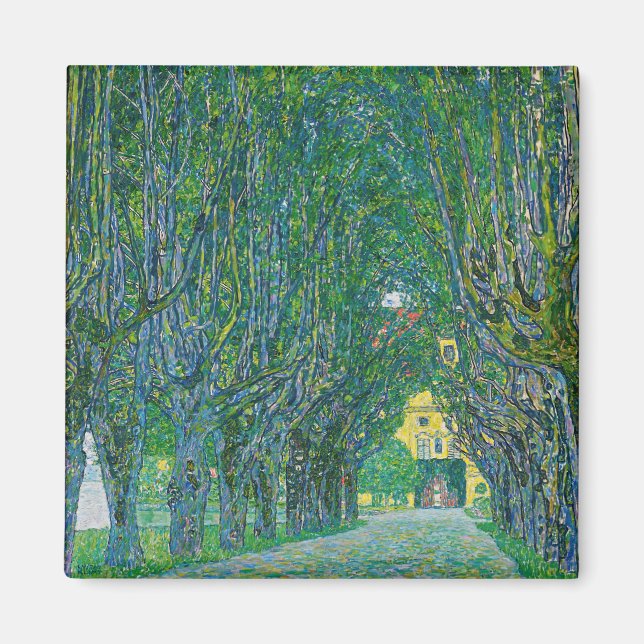 Gustav Klimt - Allee im Park Schloss Kammer Magnet (Vorne)