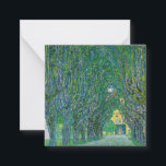 Gustav Klimt - Allee im Park Schloss Kammer Mitteilungskarte<br><div class="desc">Avenue im Salzkammergut - Gustav Klimt,  Oil on Leinwand,  1912</div>