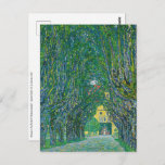 Gustav Klimt - Allee im Park Schloss Kammer Postkarte<br><div class="desc">Avenue im Salzkammergut - Gustav Klimt,  Oil on Leinwand,  1912</div>