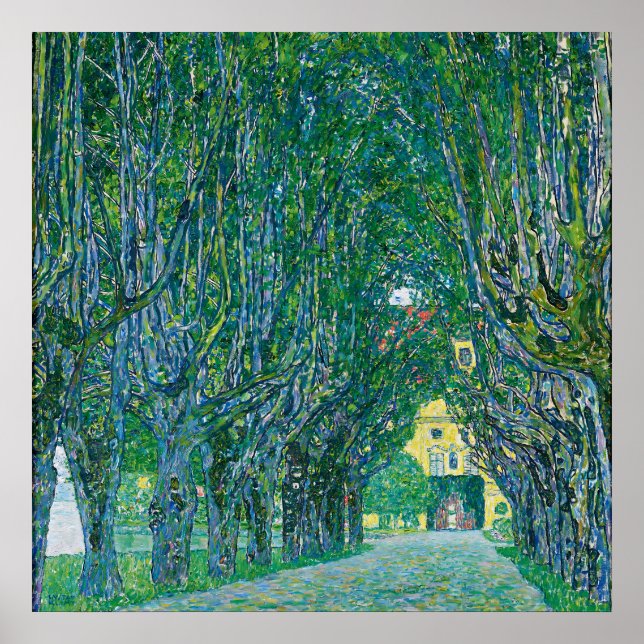 Gustav Klimt - Allee zum Kammerschloss Poster (Vorne)