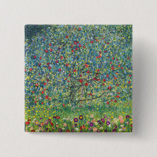 Gustav Klimt - Apfelbaum Button