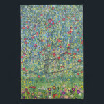 Gustav Klimt - Apfelbaum Geschirrtuch<br><div class="desc">Apfelbaum I - Gustav Klimt,  Öl auf Leinwand,  1907</div>