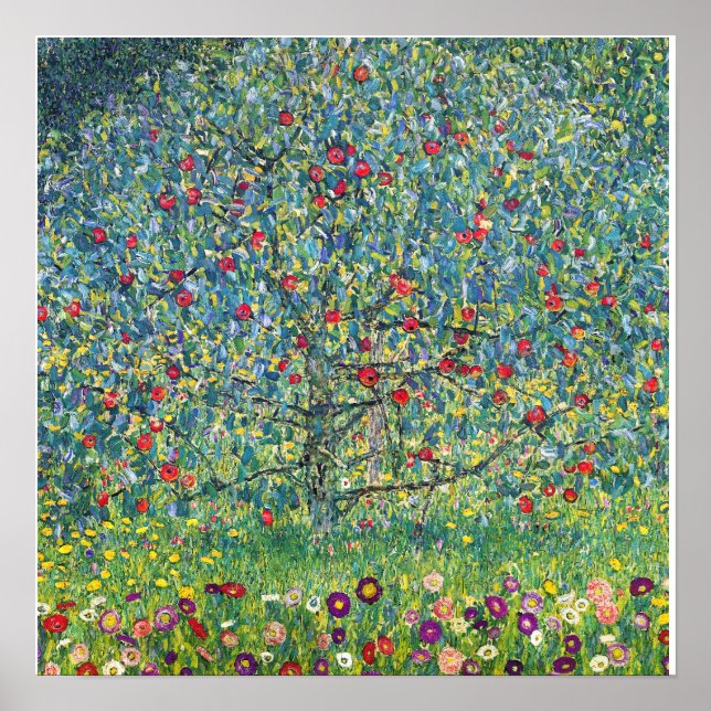 Gustav Klimt - Apfelbaum Poster (Vorne)