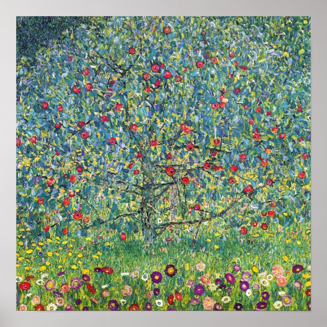Gustav Klimt - Apfelbaum Poster (Vorne)