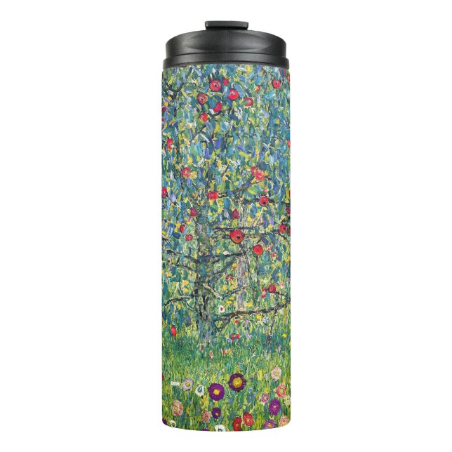 Gustav Klimt - Apfelbaum Thermosbecher (Vorderseite)