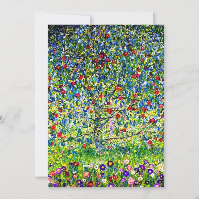 Gustav Klimt Apple Tree Ankündigung (Vorderseite)