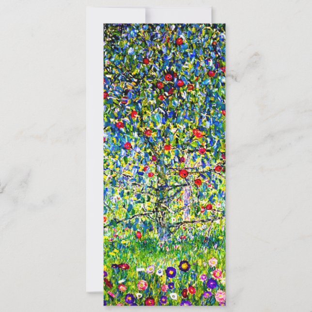Gustav Klimt Apple Tree Einladung (Vorderseite)