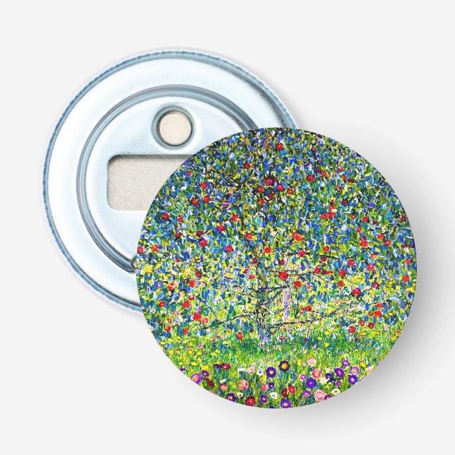 Gustav Klimt Apple Tree Flaschenöffner (Vorderseite)