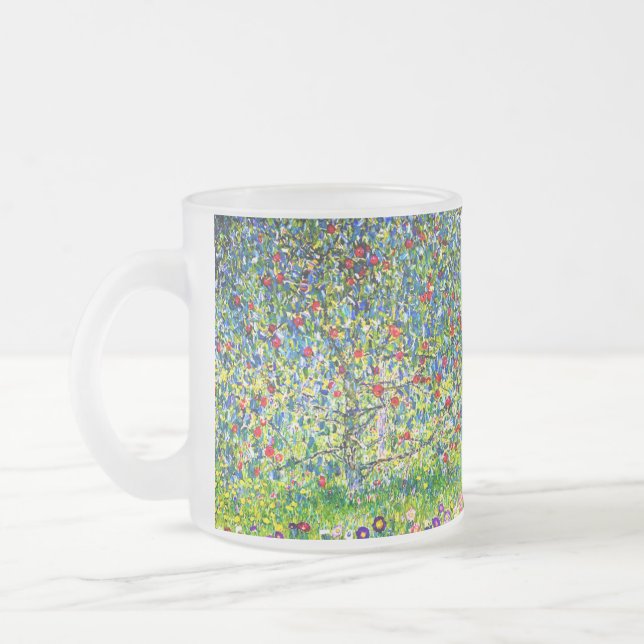 Gustav Klimt Apple Tree Mattglastasse (Links)