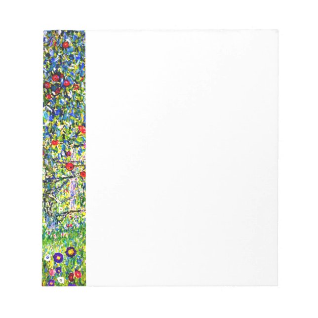 Gustav Klimt Apple Tree Notizblock (Vorderseite)