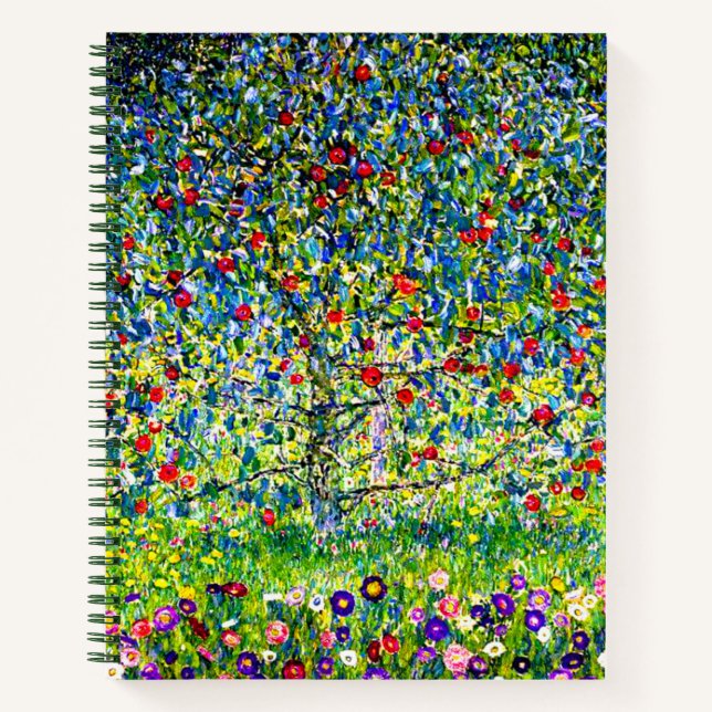 Gustav Klimt Apple Tree Notizbuch (Vorderseite)