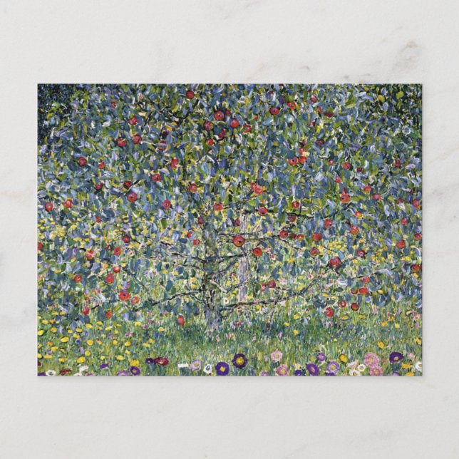 Gustav Klimt Apple Tree Postcard Postkarte (Vorderseite)