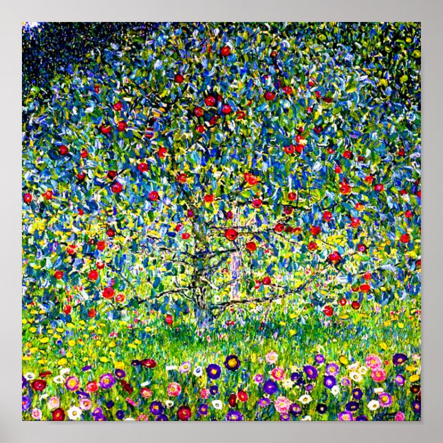 Gustav Klimt Apple Tree Poster (Vorne)