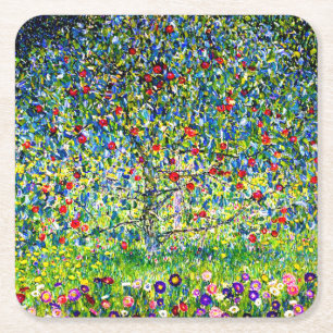 Gustav Klimt Apple Tree Rechteckiger Pappuntersetzer