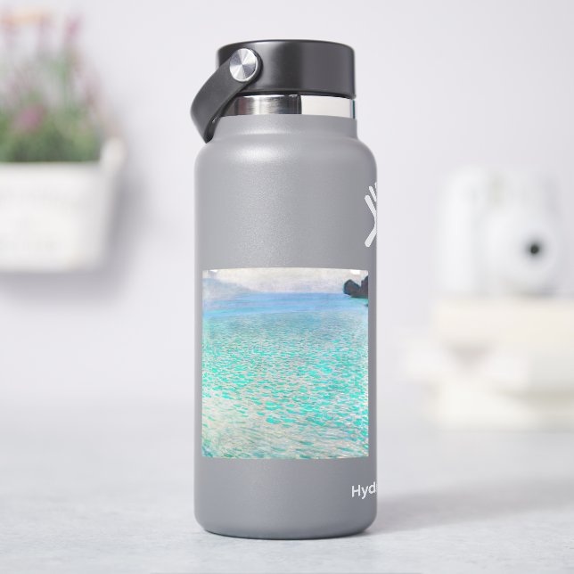 Gustav Klimt - Attersee Aufkleber (HydroFlask)